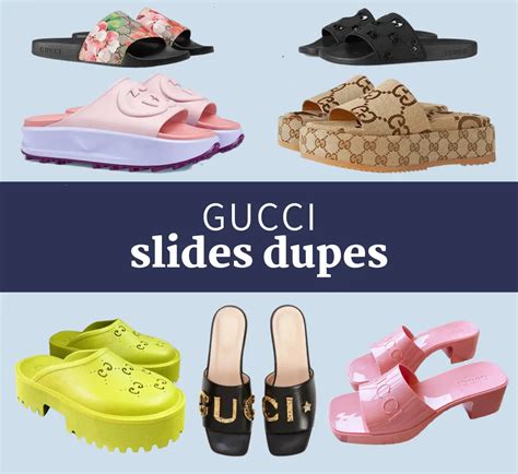 gucci pool slide dupes|le chic street gucci dupe.